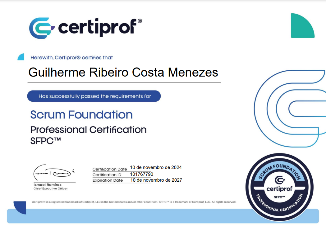 Certificação 1